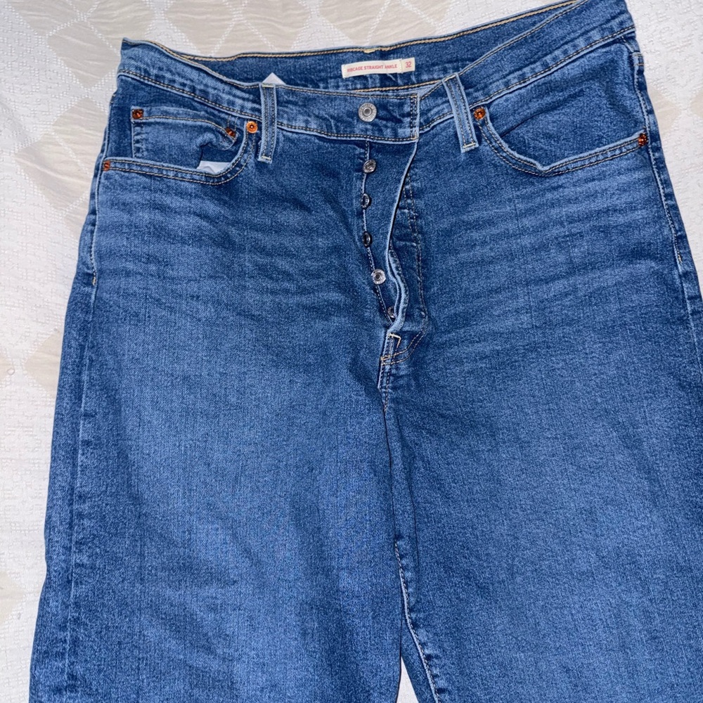 Levi's Deep Blue Straight Leg Jeans
